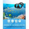 Greatever Dry Snorkel Set,Panoramic Wide View,Anti-Fog Scuba Diving Mask,Professional Snorkeling