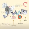 Elephant Spiral Pram Toys for Babies Soft Music Spiral Activity