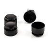 LST 20x Wheel Bolt Cover Caps Set 17 mm Black