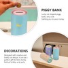 ifundom 3pcs Tinplate Money Box Ornament with Removable Lid