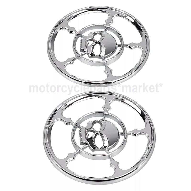 Unbranded 4-1/2" Speaker Trim Grill Cover Chrome For Harley Touring