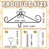 Otoolling Calendar Hanger for Wall 13.8 Inch Metal Wire Scroll