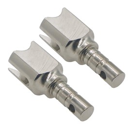 RCAWD ARRMA Diff Outdrive EXB ARA310981, ARRMA Steel Diff Outdrive (FITS 29MM Diff Case) for 1/7 1/8 ARRMA Upgrade Replacement upgraded parts 2pcs（Silver）