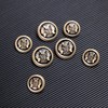 MASONEE 14 Pieces Gold Zinc Alloy Blazer Buttons, 23mm &