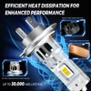 Discoball H7 LED Headlight Bulb, 80W 12000LM 6500K Cool White