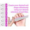 5 Pcs Professional Nail Files Double Sided Diamond Shaped Emery