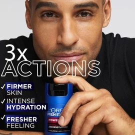 NEW L'Oréal Men Expert Power Age Moisturiser, Hydrating & Revitalising Hyaluronic Acid Moisturiser for Men, designed for Ageing, Dry & Dull Skin 50ml