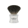 Omega Black Badger Shaving Brush with ABS Plastic Handle Satin