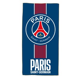 OMYDREAM PSG Prince Bath and Beach Towel | Soft & Ultra-Absorbent | Oeko-TEX | 70 x 140 cm | Microfibre (Blue)