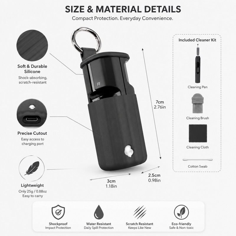 Silicone Case Cover for Skullcandy Method 360 ANC – Protective