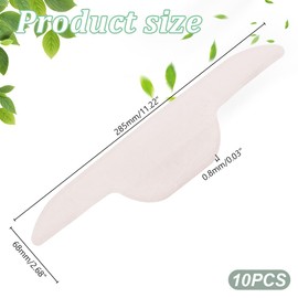 AHANDMAKER 30 Pcs Neck Collar Sweat Pads, Hat Sweat Liner Pad Collar Protector for Men Women Hat Sweatband Absorbent Collar Liners Pads for Baseball Hat Collar Shirt, Linen