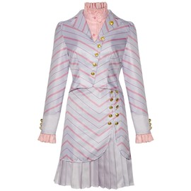 Glinda Costume Dress Glinda Cosplay Dress Outfit Unifrom Suit(X-Large)