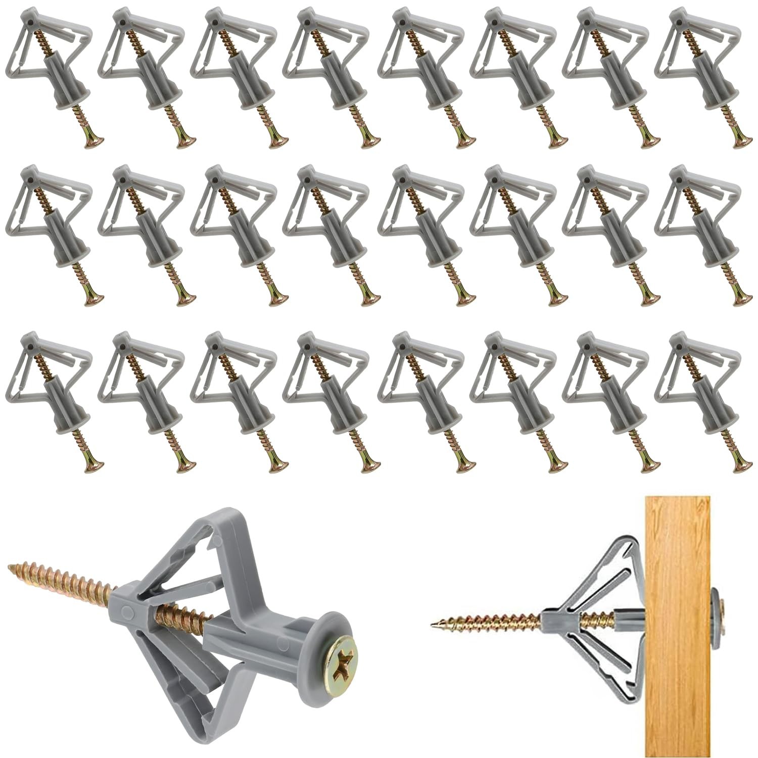 Gypsum Board Screws, Board Anchors, Gypsum Board Anchors, Set of 50 ...