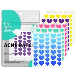 Star acne patch.hydrocolloid Acne patch, Tea Tree Oil,Witch Hazel Extract & Centella Asiatica Extract, 2 sizes Star Patch (240pcs) and Love Patch (216pcs) Skin Repair - Color: heart