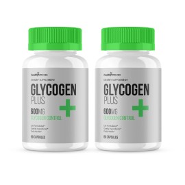 Glycogen Plus (2 Pack) Glycogen Plus Capsules, GlycogenPlus Glycogen Control (120 Capsules)