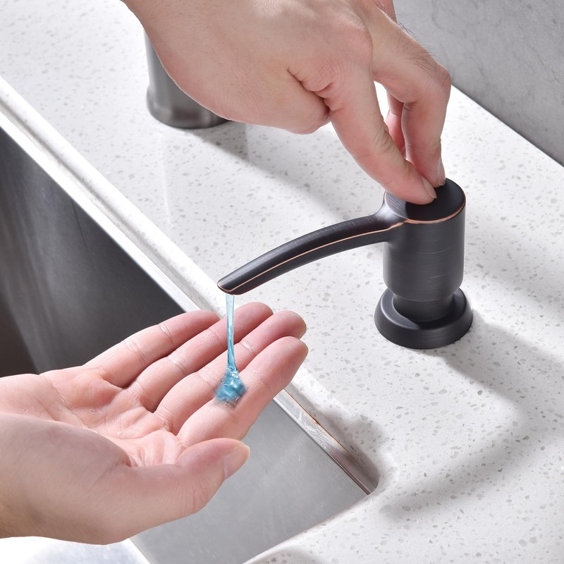 TUTEW Built in Sink Soap Dispenser, Kitchen Sink Soap Dispenser(Oil