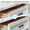 12 Pack Cabinet Protectors for Kitchen Cabinets, 18" Length Clear