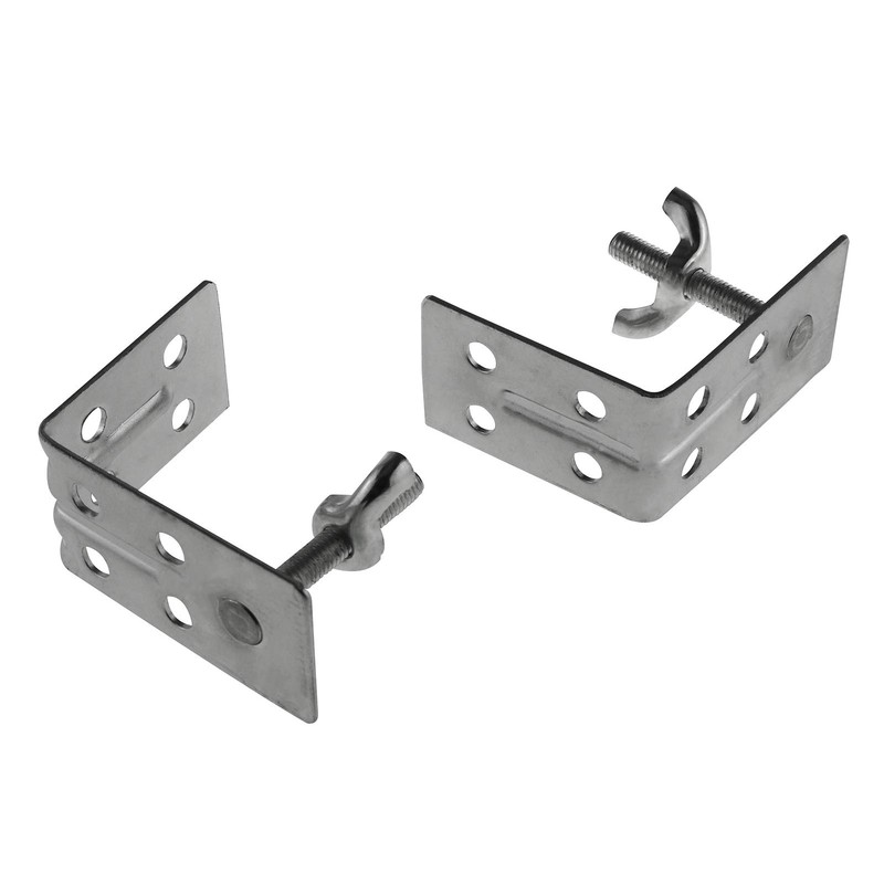 AXLIZER 2PCS Curtain Hardware Roman-Style L-Shaped Sunshade for Roman or