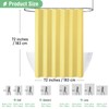 Dynamene Yellow Fabric Shower Curtain - Waffle Weave Textured Heavy