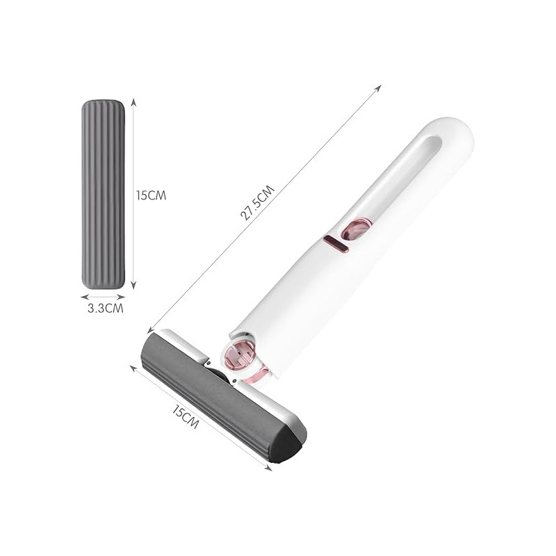 Mini Mop, Handheld Desktop Mini Mop with Wring Function for