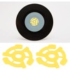 SING F LTD 10Pcs Flat Plastic Vinyl Record Adapter Spacer