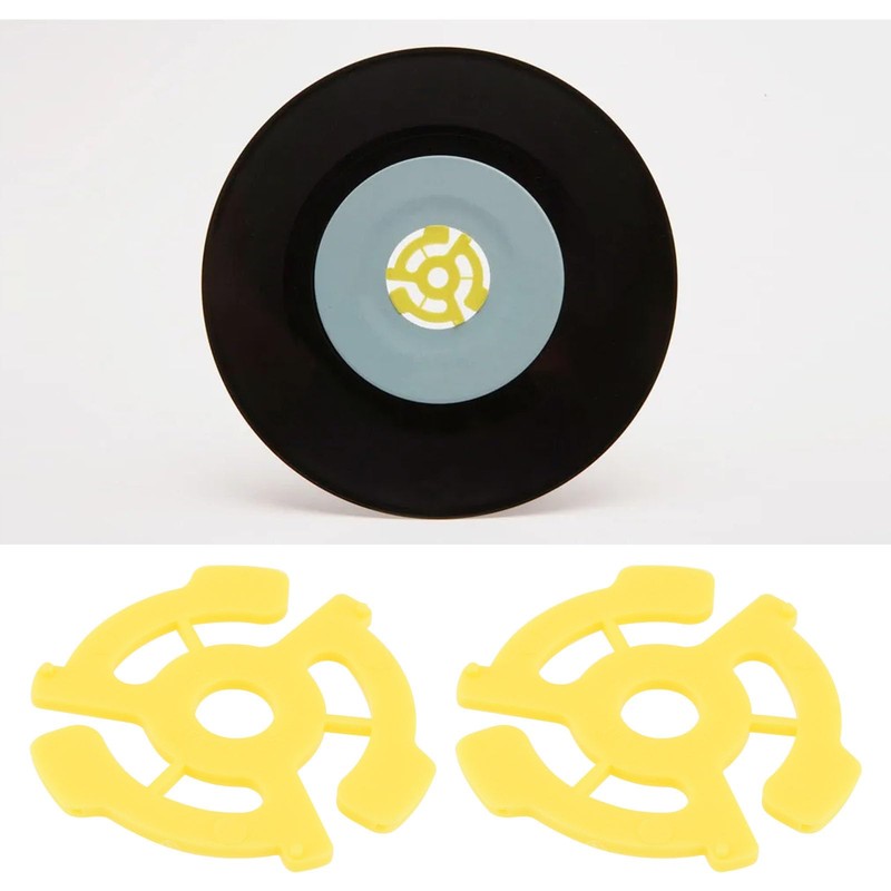 SING F LTD 10Pcs Flat Plastic Vinyl Record Adapter Spacer