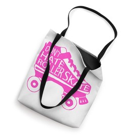 80s Retro Cool Skating Don't Hate Roller Skate Tote Bag