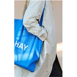 HAY 541127 Eco Bag Blue Tote Bag, BLUE/WHTE (In stock)