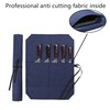 Denifiter Chef's Knife Bag With 5 Slots, Wax Canvas Knife