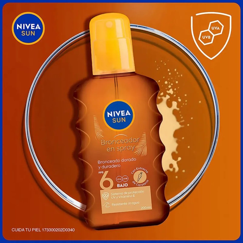 Aceite Bronceador Nivea Sun Fps6 200ml
