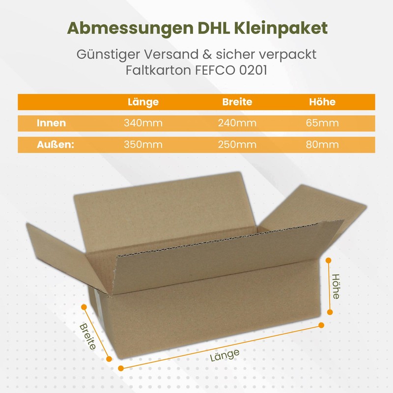 50 x DHL Small Parcel Shipping Boxes 350 x 250
