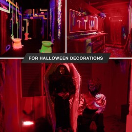 Bluex Bulbs 2 Pack Bluex LED A19 Red Light Bulb - 9W (60Watt Equivalent) - E26 Base Red LED Lights, Party Decoration, Porch, Home Lighting, Holiday Lighting, Decorative Illumination