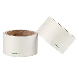 NATURALABEL 240pcs 1x2 Inch Blank Dissolvable Labels-Dissolve in Water Completely Without Residue Food Label Sticker Left Behind 120pcs per roll(2Rolls)