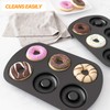 Tiawudi Non-Stick 6-Cavity Donut Baking Pans, Makes Individual Full-Sized 3