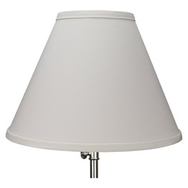 FenchelShades.com Lampshade 5" Top Diameter x 12" Bottom Diameter x 9" Slant Height with Washer (Spider) Attachment for Lamps with a Harp (Ivory)