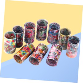 Vaguelly 10 Rolls Floral Nail Art Stickers Easy Apply Manicure Transfer Decals for for Parties and Events