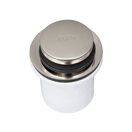 Push Button Tub Drain with PVC Adapter