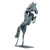 Metal Horse Statue Unique 3D Design Iron Decorative Running Horse