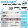 Double Elite 3 Levels Adjustable Folding Step Stools for Adults,