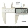 hedue Digital Vernier Calliper 150 MM Stainless Steel A402
