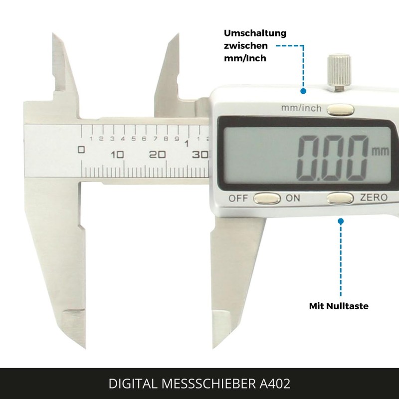 hedue Digital Vernier Calliper 150 MM Stainless Steel A402
