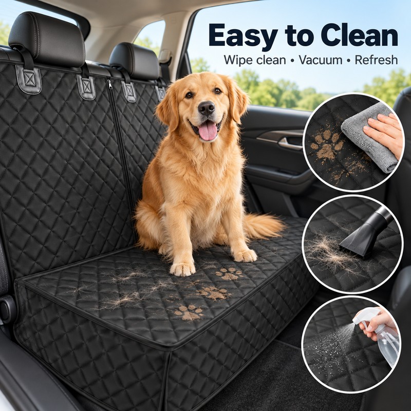 Waterproof Dog Car Seat Cover for Back Seat Protection –