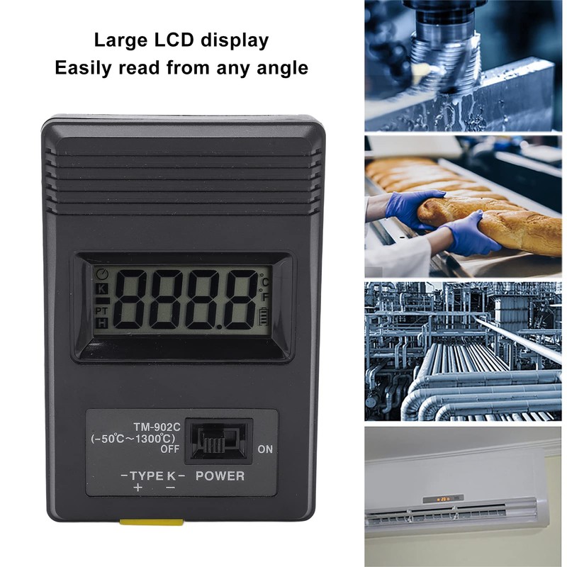 K-Type Thermometer, Digital Thermocouple Thermometer K- Type Temperature Meter -50