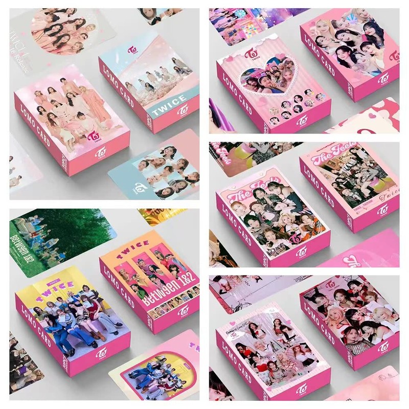Twice Lomo Card Kpop Photo Cards Greeting Card with Postcard