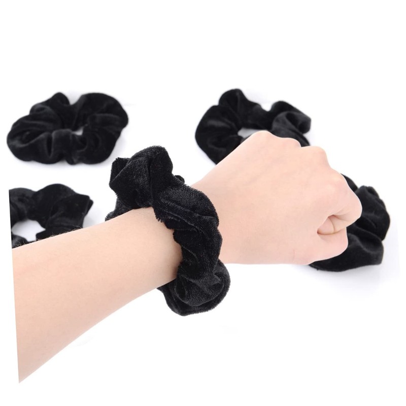 Minkissy 10pack Velvet Hair Scrunchies No Damage Elastic Hair Bands