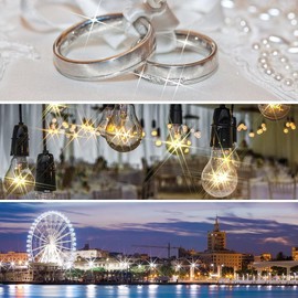 Walking Way Variable 4,6,8 Points Star Filter Starburst Filter 72mm Star Filter Sets Cross Screen Effect Filter Kit with Filter Pouch for DSLR Camera Lens