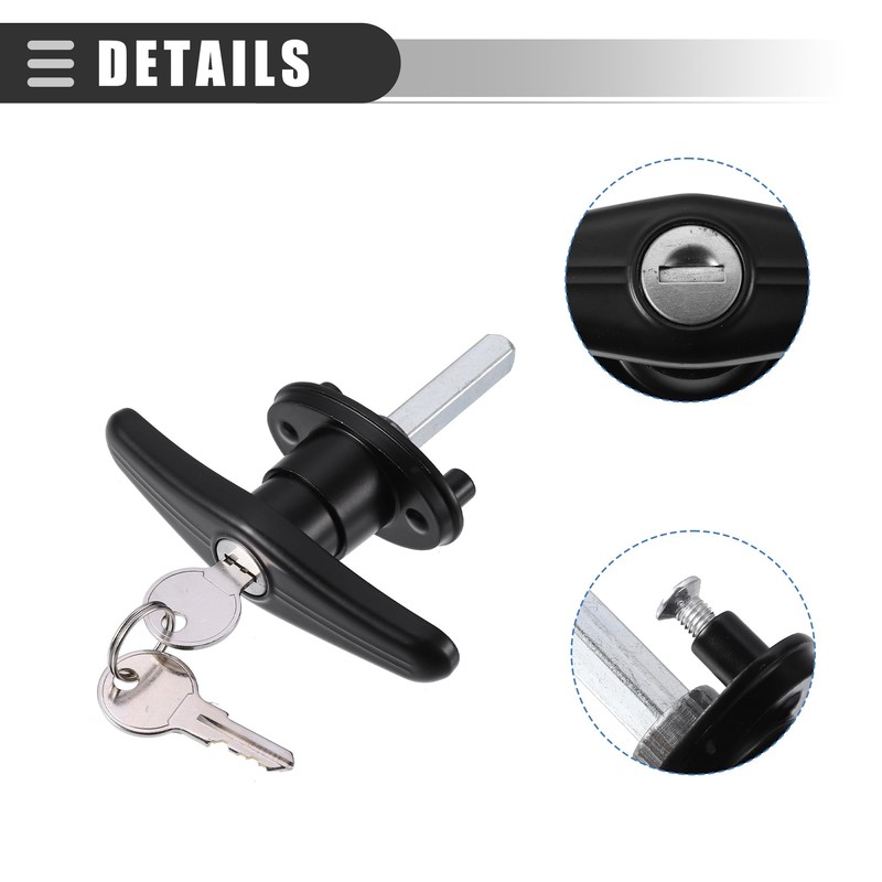 Motoforti Universal Truck Cap Locking, Car Accessories, Metal, Black, 2