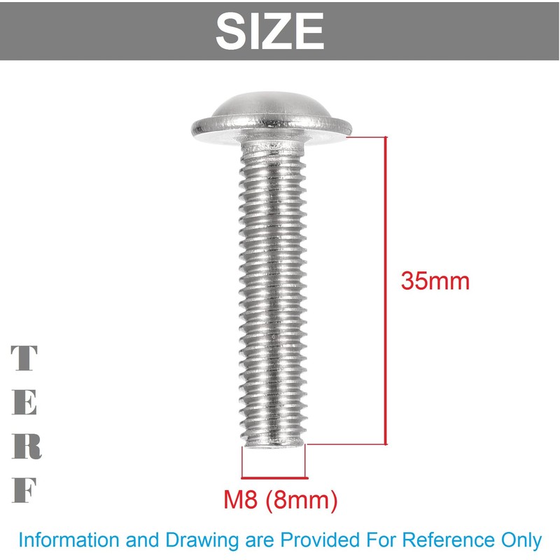 TERF® M8 X 35mm Flange Hex Socket Cap Button Head