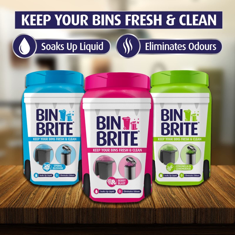 Bin Brite 500 G Odour Neutraliser Citronella & Lemongrass, (Pack