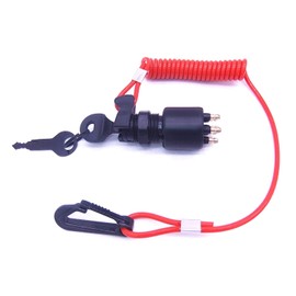 SouthMarine 5005801 175974 05005801 0175974 Ignition Switch & Key Assembly with Lanyard for OMC Johnson Evinrude 40-200HP Outboard Motor